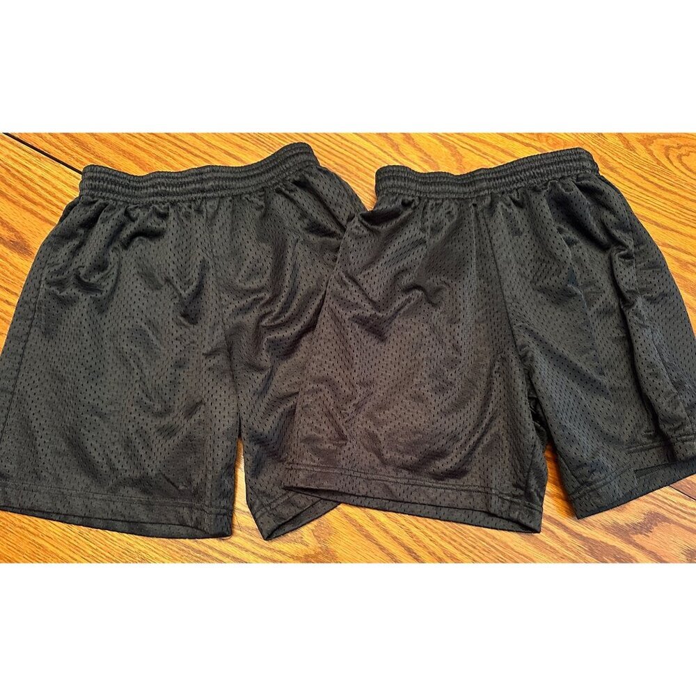 A4 black athletic gym shorts bundle of 2 size youth small